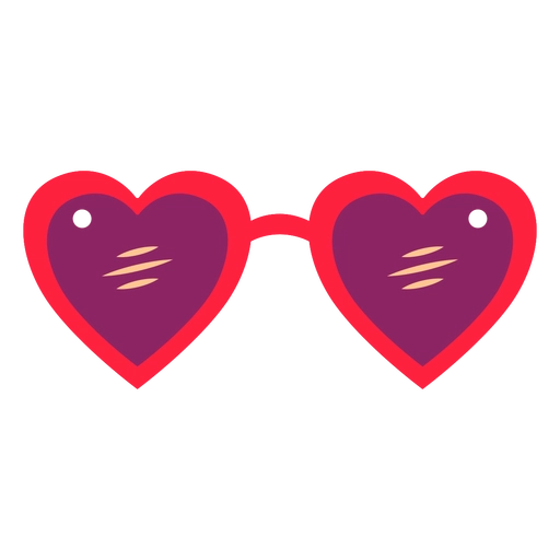 red glasses